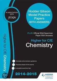 SQA Specimen Paper 2014 Higher for CfE Chemistry & Hodder Gibson Model Papers