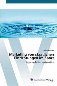 Marketing von staatlichen Einrichtungen im Sport