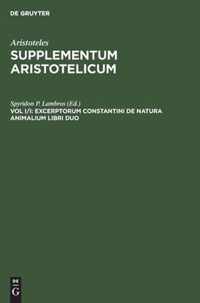 Excerptorum Constantini de Natura Animalium Libri Duo