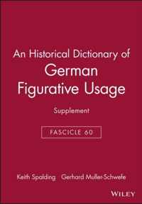 An Historical Dictionary of German Figurative Usage, Fascicle 60