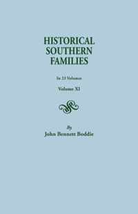 Historical Southern Families. in 23 Volumes. Volume XI