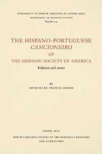 The Hispano-Portuguese Cancioneiro of the Hispanic Society of America