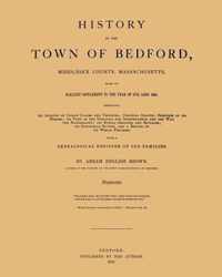 History of the Town of Bedford