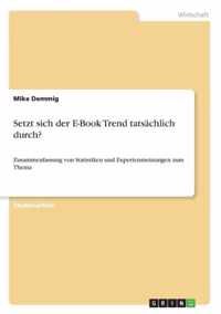 Setzt sich der E-Book Trend tatsachlich durch?