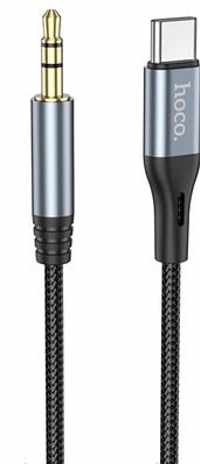 Hoco USB-C Cable to Aux (3.5mm) Black - 1 meter