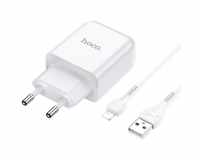 Hoco Vigour Travel Charger Set Lightning - Wit