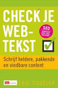 Check je webtekst - E. Tiggeler - Paperback (9789012582155)