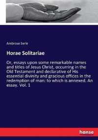 Horae Solitariae