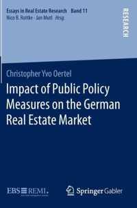 Impact of Public Policy Measures on the German Real Estate Market