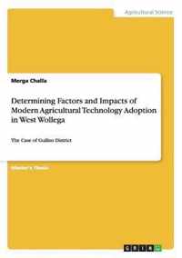 Determining Factors and Impacts of Modern Agricultural Technology Adoption in West Wollega