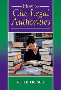 How to Cite Legal Authorities