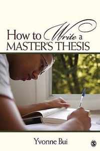 How To Write A Master's Thesis