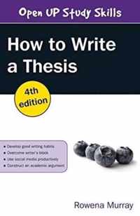 How to Write a Thesis