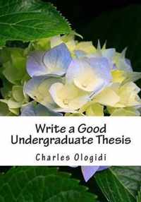 Write a Good Undergraduate Thesis