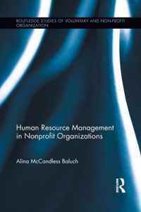 Human Resource Management in Nonprofit Organizations