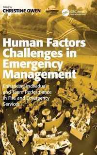 Human Factors Challenges in Emergency Management