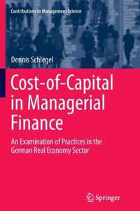 Cost-of-Capital in Managerial Finance