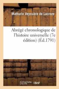 Abrege Chronologique de l'Histoire Universelle