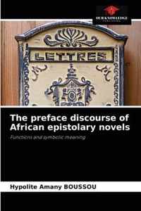 The preface discourse of African epistolary novels