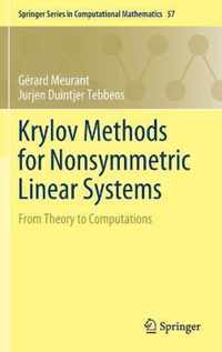 Krylov Methods for Nonsymmetric Linear Systems