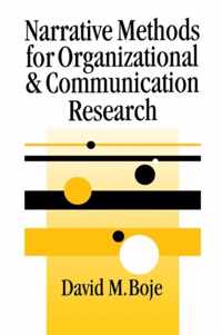 Narrative Methods for Organizational & Communication Research