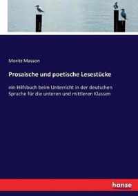 Prosaische und poetische Lesestucke