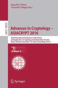 Advances in Cryptology -- ASIACRYPT 2016