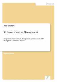 Webstore Content Management