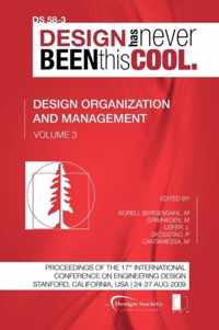 Proceedings of ICED'09, Volume 3, Design Organization and Management