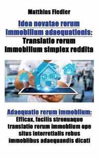 Idea novatae rerum immobilium adaequationis