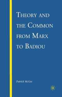 Theory and the Common from Marx to Badiou