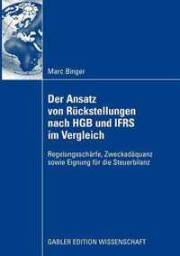 Der Ansatz Von Ruckstellungen Nach Hgb Und Ifrs Im Vergleich