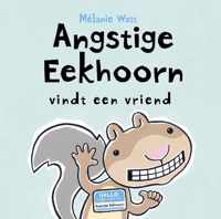 Angstige eekhoorn vindt een vriend