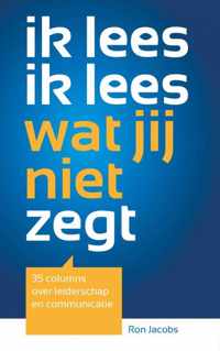 Ik Lees Ik Lees Wat Jij Niet Zegt - Ron A.F. Jacobs - Paperback (9789402125849)