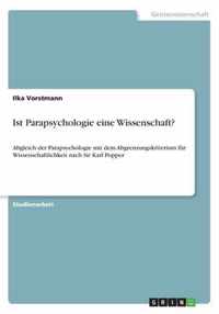 Ist Parapsychologie eine Wissenschaft?