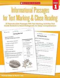 Informational Passages for Text Marking & Close Reading: Grade 1