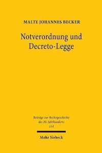 Notverordnung und Decreto-Legge