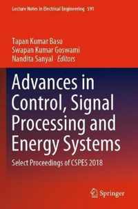 Advances in Control Signal Processing and Energy Systems