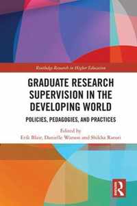 Graduate Research Supervision in the Developing World