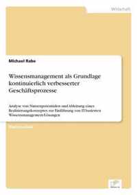 Wissensmanagement als Grundlage kontinuierlich verbesserter Geschaftsprozesse