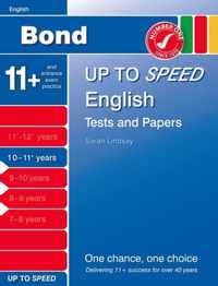 Bond Up to Speed English Tests and Papers 10-11+ Years