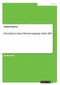 Simulation eines Bremsvorgangs ohne ABS