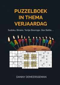 Puzzelboek in thema Verjaardag