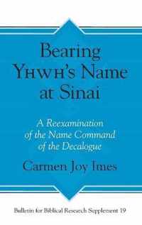 Bearing Yhwh's Name at Sinai