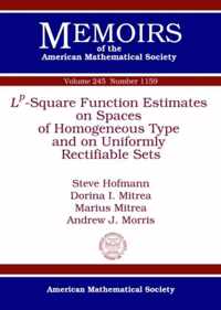 L^p-Square Function Estimates on Spaces of Homogeneous Type and on Uniformly Rectifiable Sets