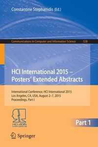 HCI International 2015 Posters Extended Abstracts