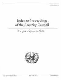 Index to proceedings of the Security Council