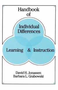 Handbook of Individual Differences, Learning, and Instruction