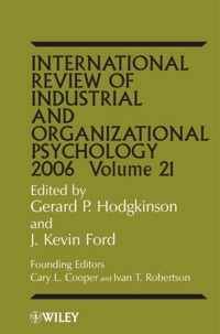 International Review of Industrial and Organizational Psychology 2006