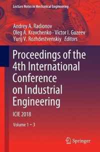 Proceedings of the 4th International Conference on Industrial Engineering